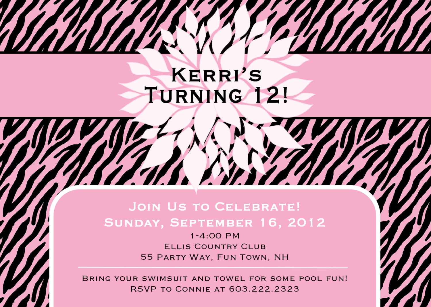 Doc    Birthday Invitations For Teenage Girl â Teen Birthday